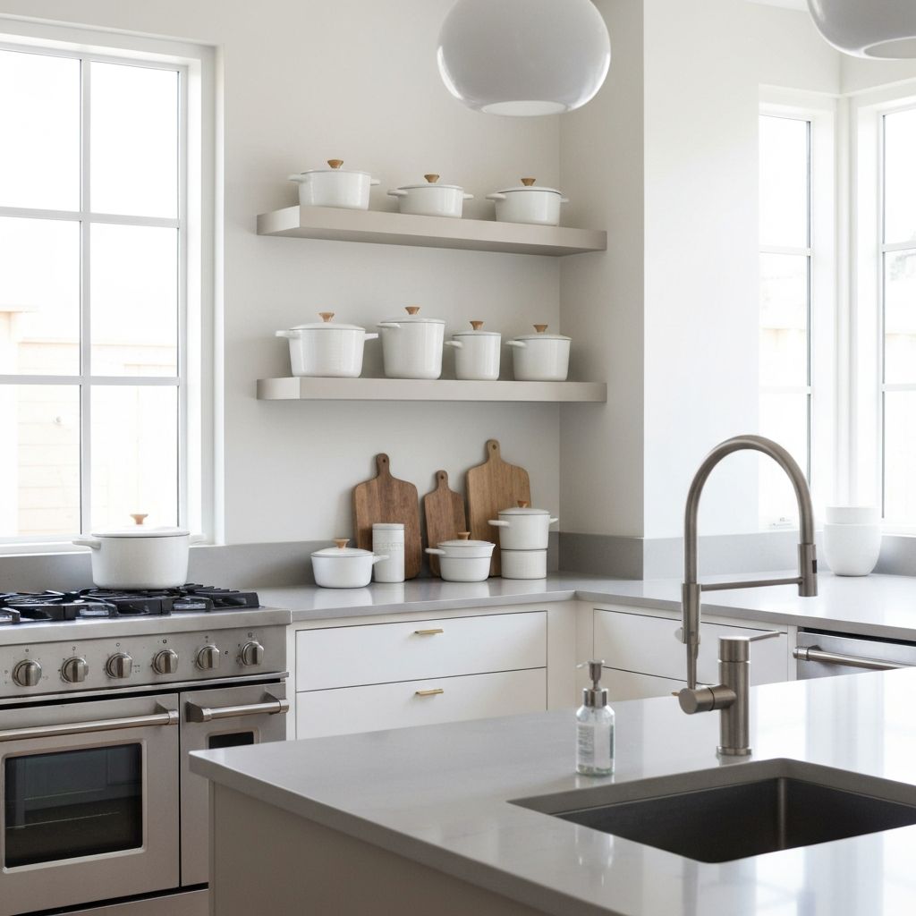 White ceramic cookware for aesthetic modern kitchens