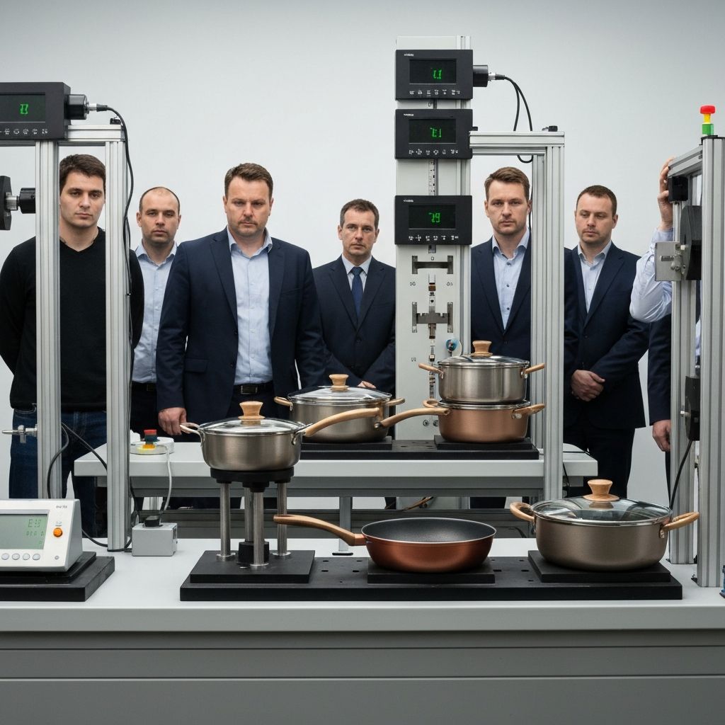 Sensarte cookware quality control and durability testing