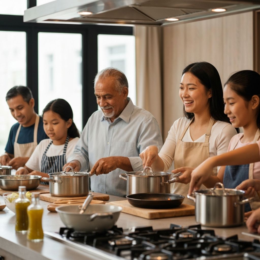 Happy Sensarte cookware customers cooking at home